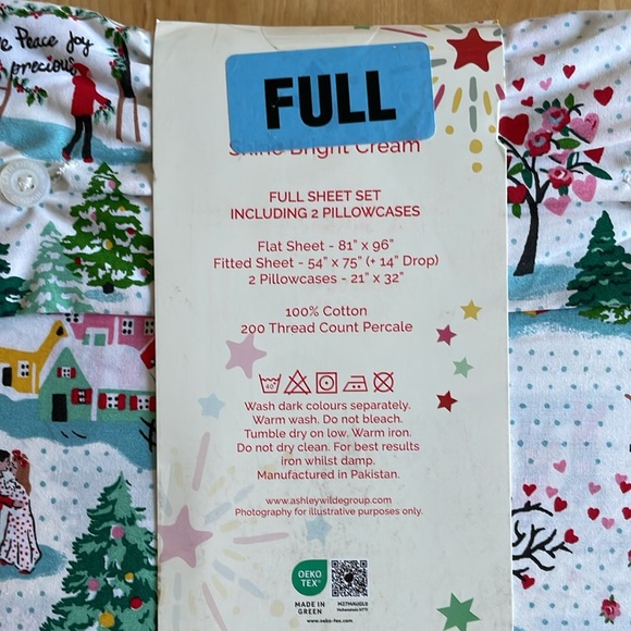 NWT Cath Kidston Shine Bright Cream Full Sheet Set - Picture 6 of 17